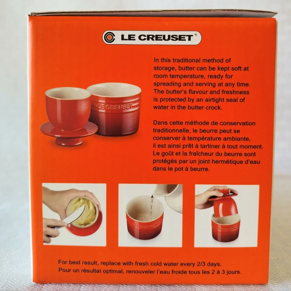 Le Creuset Stoneware Butter Crock - 6 Oz - Dune Beige